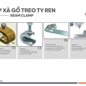 Kẹp xà gồ treo ty ren 2