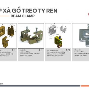 Kẹp xà gồ treo ty ren